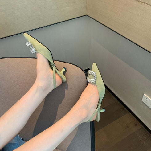 2022 New Fashion Rhinestones Sequined Banquet Designer Heels